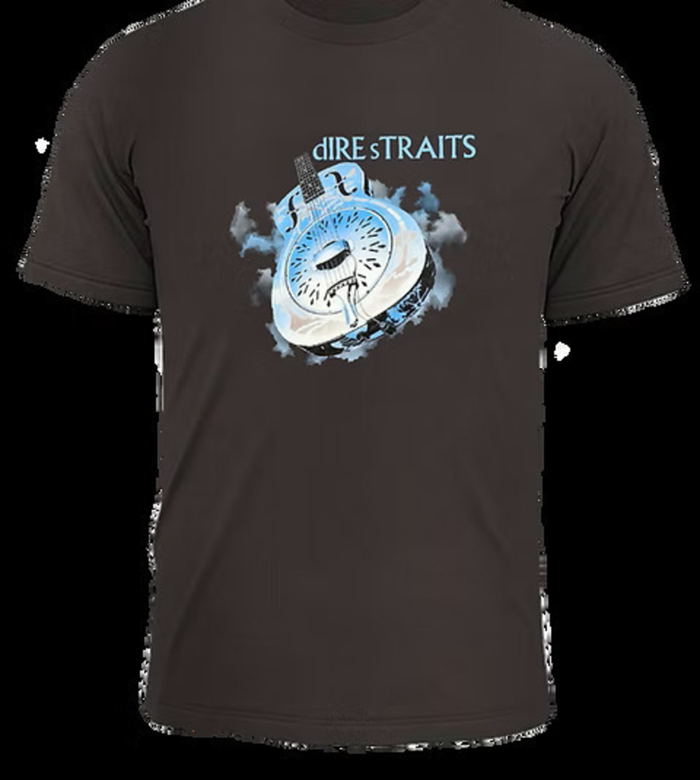 Unisex Dire Straits Tshirt Black Tee
